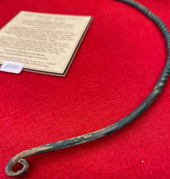 Early Iron Age Twisted Bronze Neck Torc c.800-600 B.C