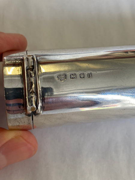 Sterling Silver Art Deco Campaign Or Travel Shaving Brush London 1928