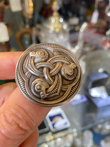 Norwegian Silver Dragestil Brooch Marius Hammer c.1900