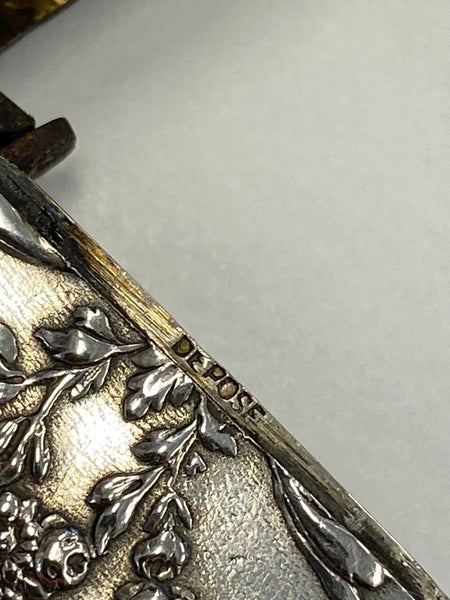 Antique French Neo-Classical Style Silver Vesta Charles Murat 1897-1910