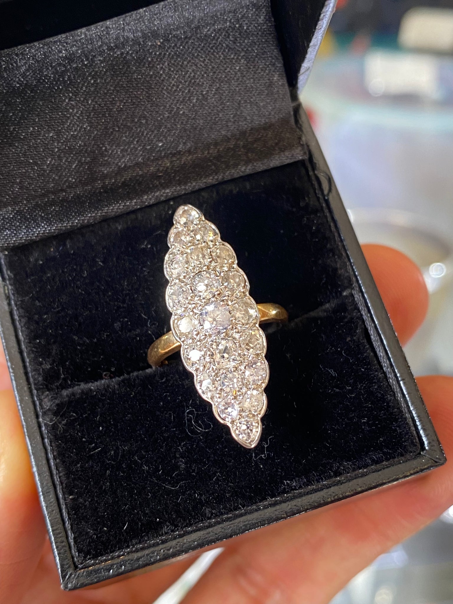 Antique 18ct Gold, Platinum & Diamond Ring
