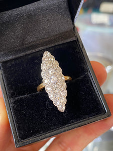 Antique 18ct Gold, Platinum & Diamond Ring