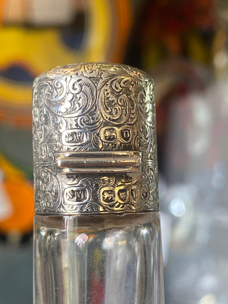 Antique 19th Century Samson Mordan Double Ended Scent Bottle London 1879