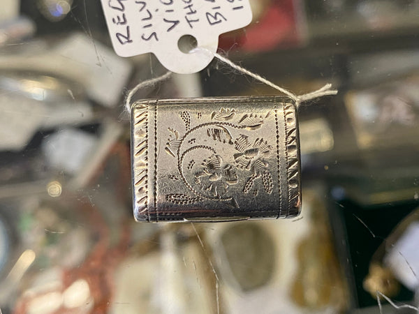 Antique Regency Sterling Silver Vinaigrette Birmingham 1834