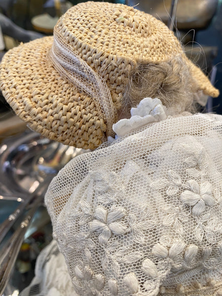 Antique Edwardian ‘Kid Leather’ Jointed Doll With Bisque Head & Sleeping Eyes ‘Armand Marseille’