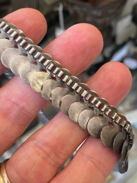 Antique Victorian Sterling Silver Book Chain