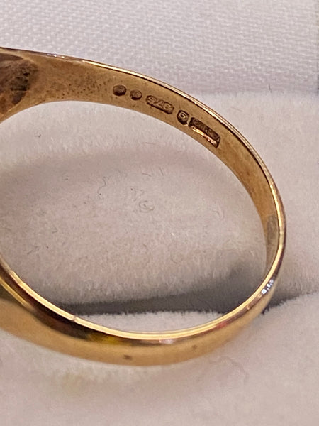 9ct Gold Haematite Signet Ring