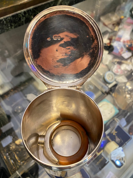 Antique William IV Sterling Silver Campaign Lidded Cup London 1837