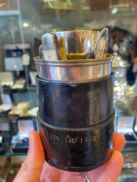 Antique 19th Century Campaign Set Belonging To George A Davis 1858