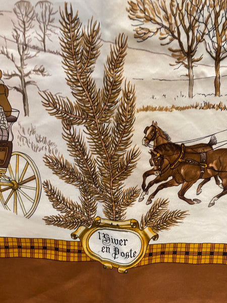 Hermes Silk Scarf With Box