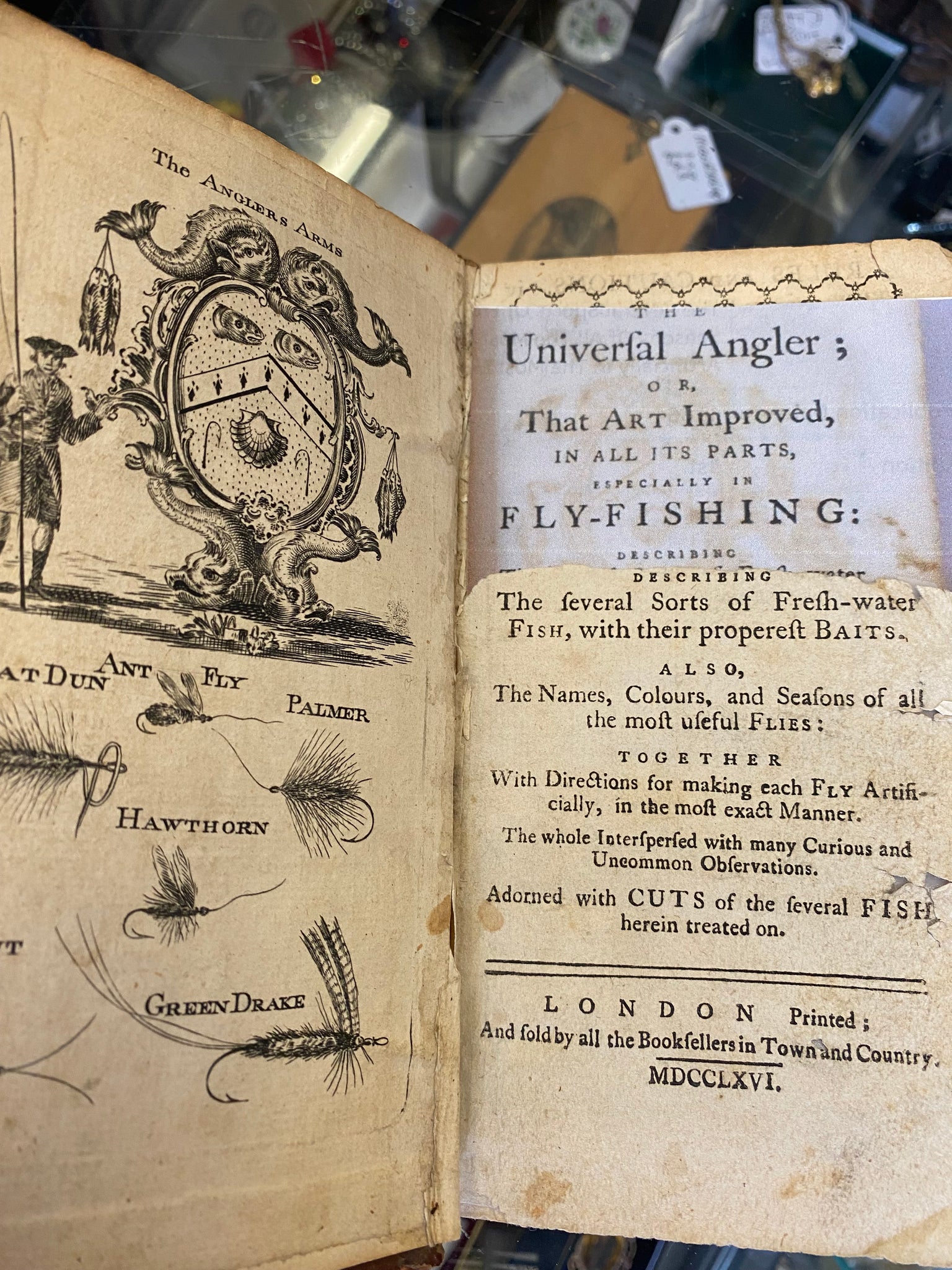 Rare Antique 18th Century 1st Edition Of ‘The Universal Angler 1776