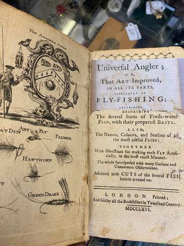 Rare Antique 18th Century 1st Edition Of ‘The Universal Angler 1776