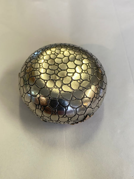 Antique Neo-Gothic French Silver & Gold Compact Charles Murat