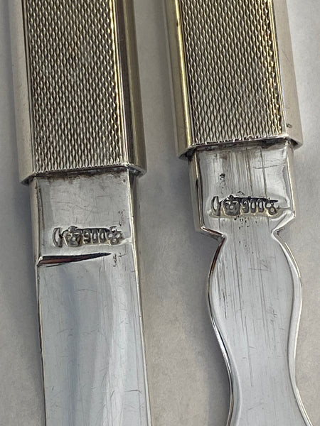 Antique German Silver Campaign Travel Cutlery Set c.1900