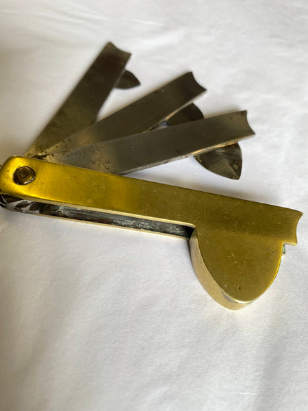 Antique 19th Century Fleam By Wood Of York, Named