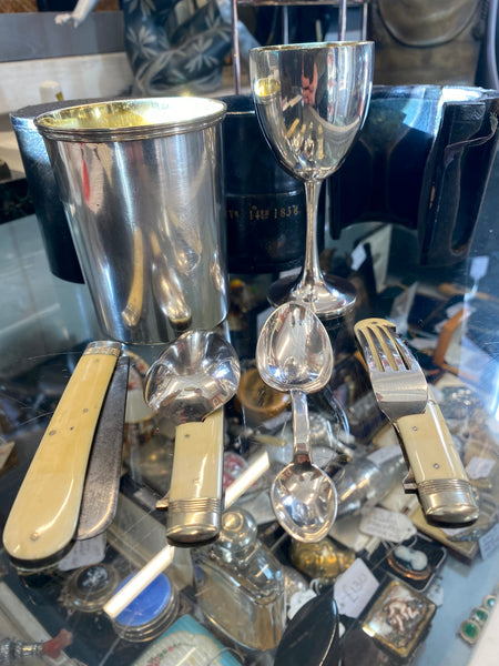 Antique 19th Century Campaign Set Belonging To George A Davis 1858