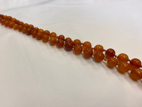 Graduated Natural Amber Bead Necklace c.1920’s