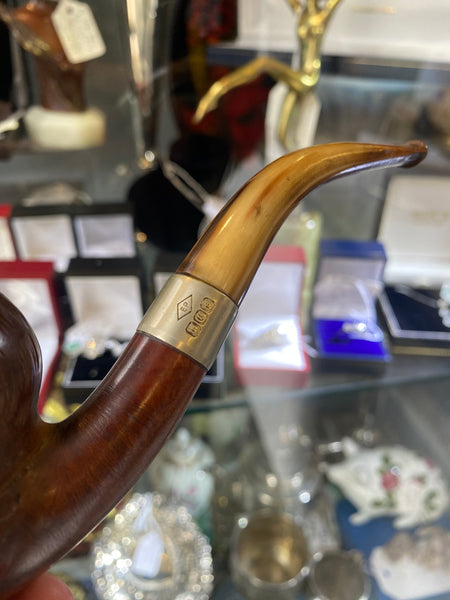 Antique Edward VII Carved Briar Pipe