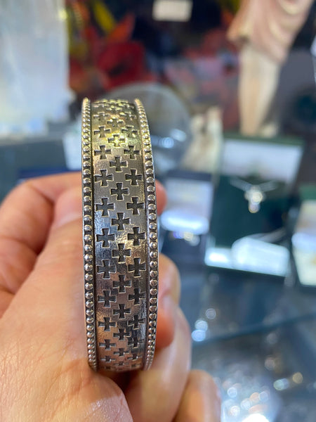 Vintage Kelevala Koru Finland Silver Bangle 1973