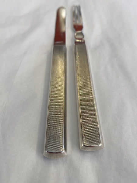 Antique German Silver Campaign Travel Cutlery Set c.1900