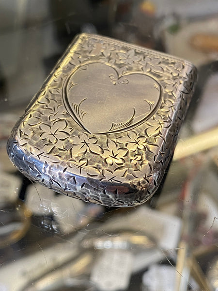 Rare Antique Sterling Silver Vesta Case