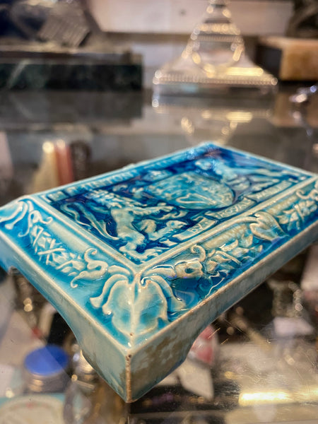 Rare Antique Minton Advertising Tile c.1902