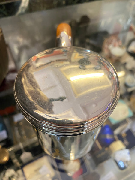 Antique William IV Sterling Silver Campaign Lidded Cup London 1837