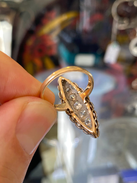 Antique 18ct Gold, Platinum & Diamond Ring