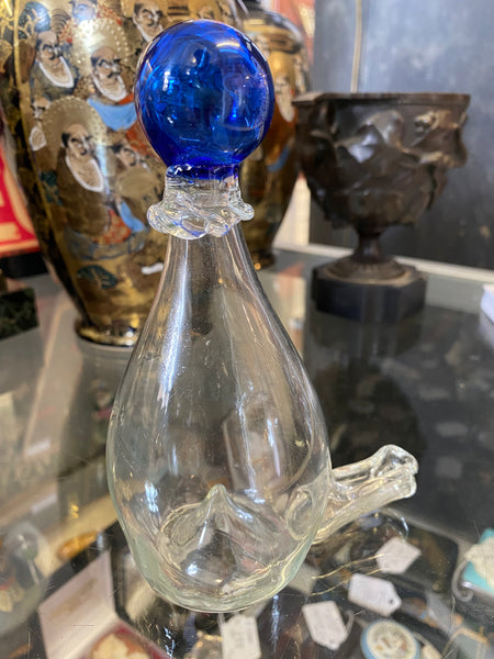 Antique Georgian Glass Bird Feeder c.1790