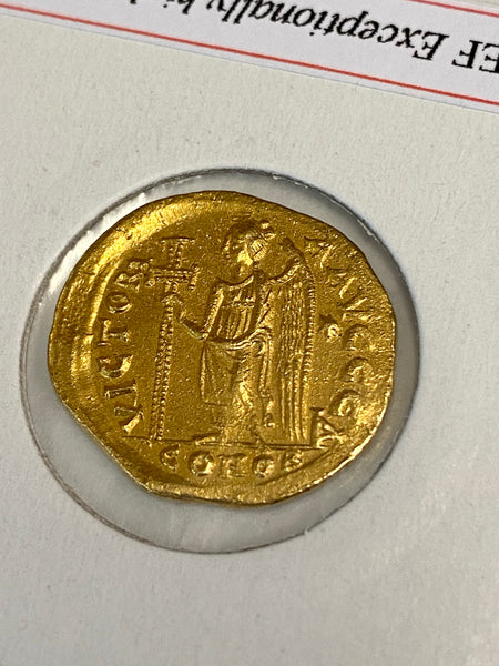 Ancient Zeno Gold Solidus AD 474-491