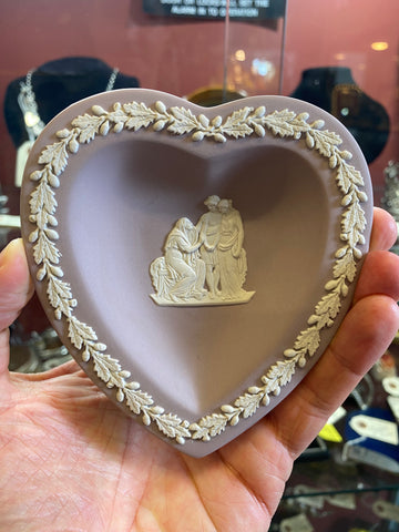 Wedgewood Lilac Heart Shaped Pin Dish