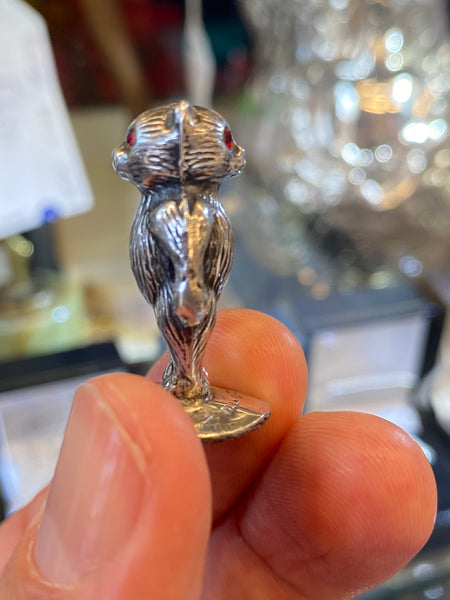 Double Sided Silver Bear Charm Birmingham 1921