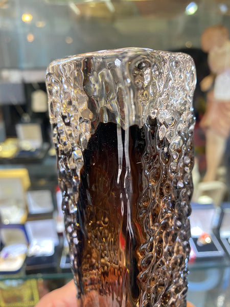 Whitefriars Glass Nailhead Cinnamon Vase