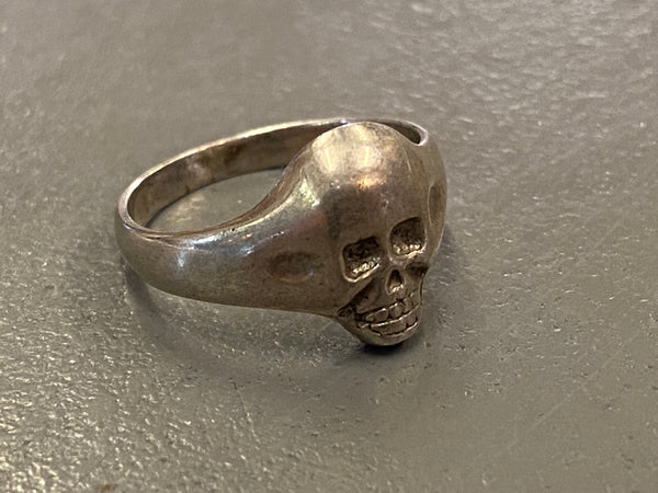 Vintage Skull Sterling Silver London 1981