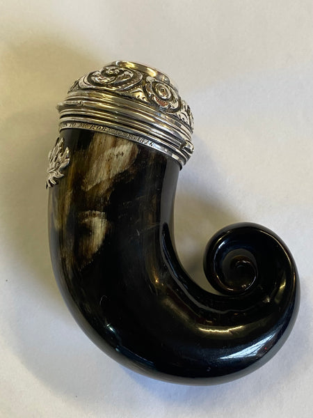 Antique Georgian Scottish Snuff Mull Engraved ‘Thomas & Ann Hewson To Robert Gee 1826’