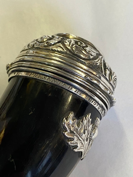 Antique Georgian Scottish Snuff Mull Engraved ‘Thomas & Ann Hewson To Robert Gee 1826’