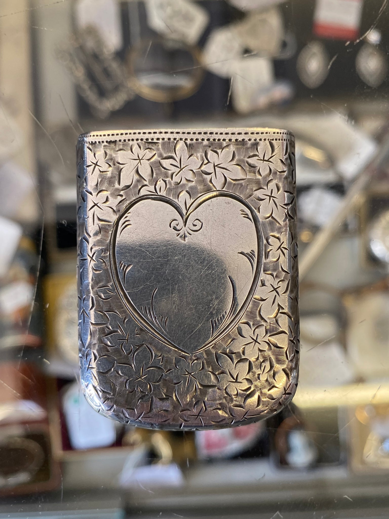 Rare Antique Sterling Silver Vesta Case
