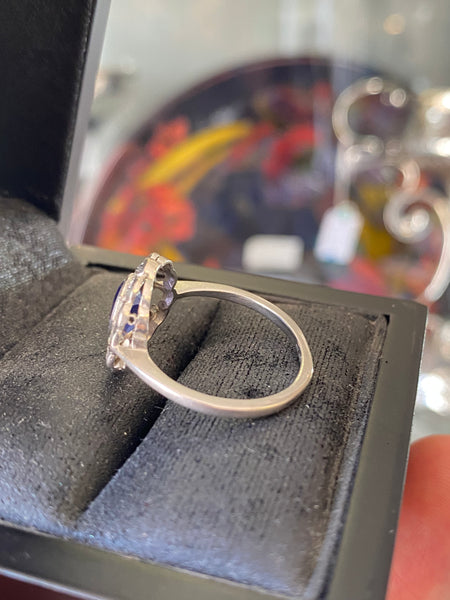 18ct Gold, Diamonds & Tanzanite Ring