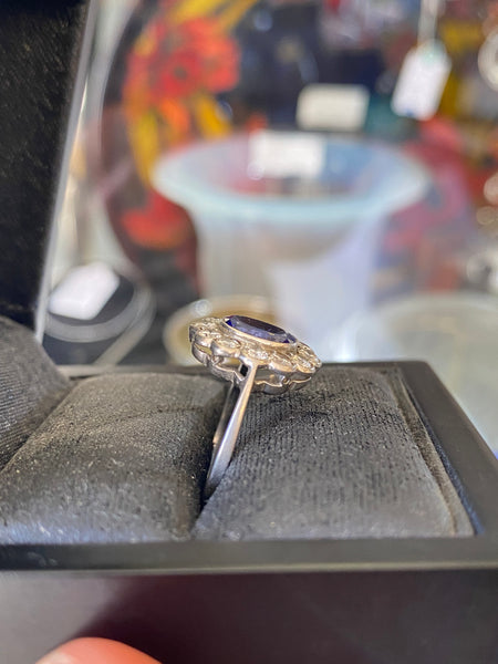 18ct Gold, Diamonds & Tanzanite Ring