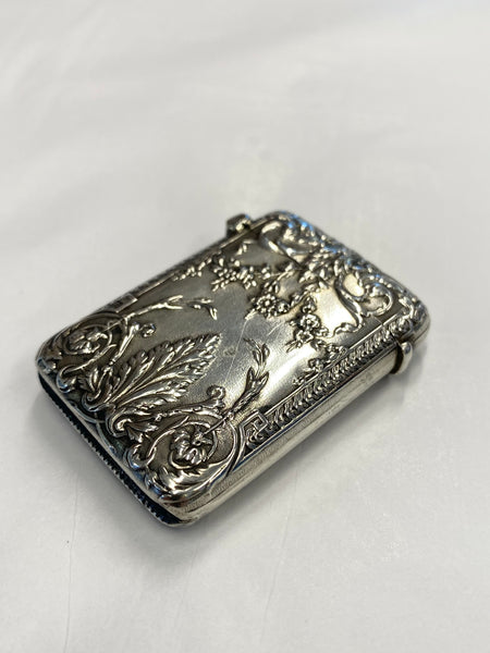 Antique French Neo-Classical Style Silver Vesta Charles Murat 1897-1910