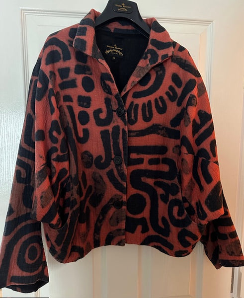 Vivienne Westwood ‘Anglomania’ 2014 Burnt Orange Print Jacket