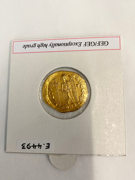 Ancient Zeno Gold Solidus AD 474-491