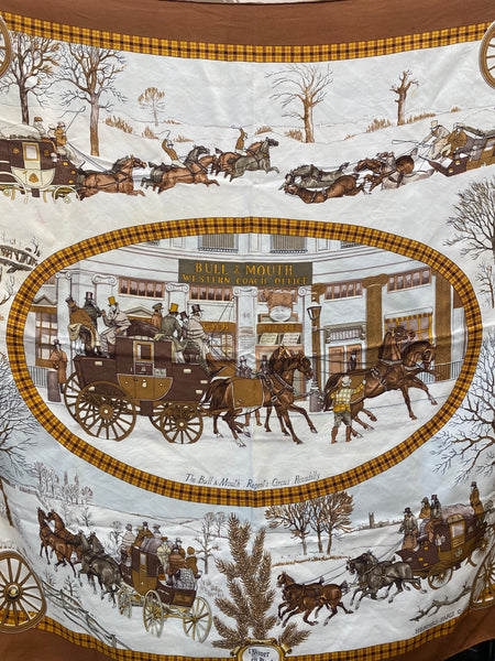 Hermes Silk Scarf With Box