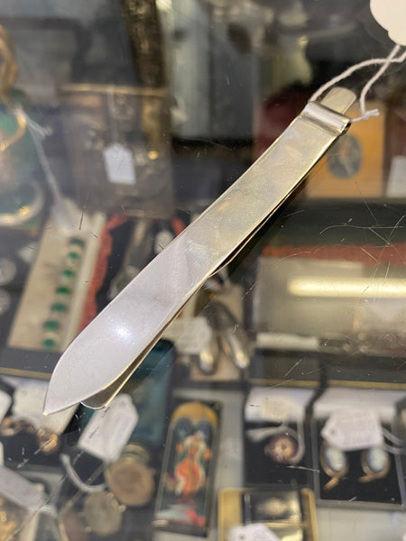 Rare Antique Edwardian Sterling Silver Combination Bookmark, Page Holder & Paper Knife Sampson Mordan London 1902