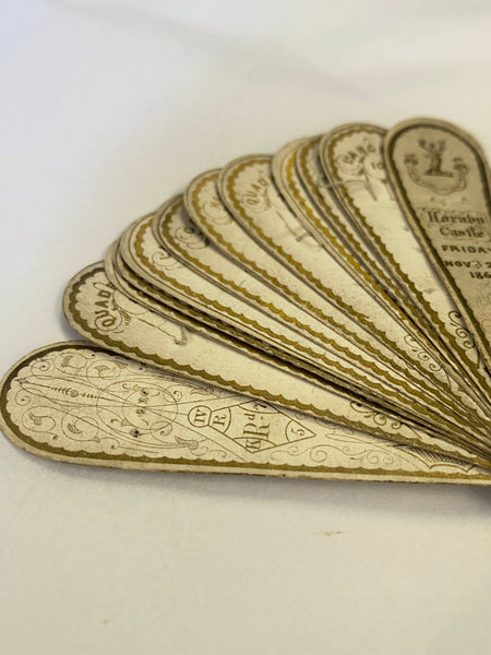 Rare Antique Victorian ‘Carnet De Bal’ Hornby Castle Nr Lancaster