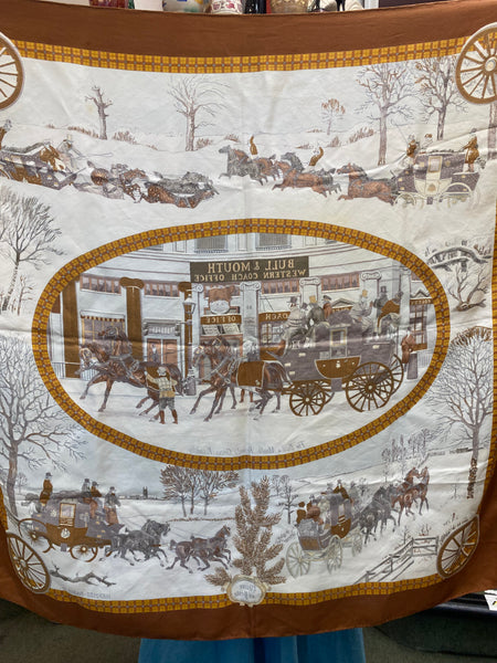 Hermes Silk Scarf With Box