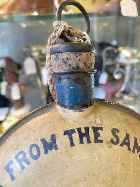 Antique American Civil War Interest Decorated Grand Army Of The Republic Canteen