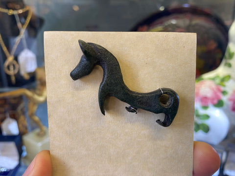 British Celtic Bronze Horse Appliqué