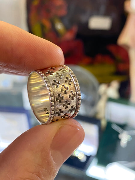 Vintage Kalevala Koru Finland Silver Ring 1975