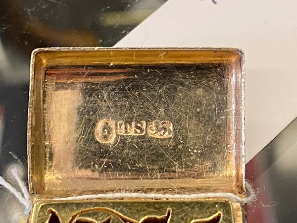 Antique Regency Sterling Silver Vinaigrette Birmingham 1834